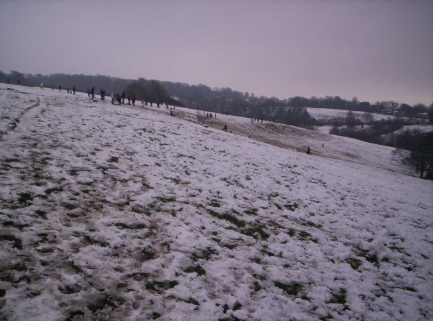 Snow on Bathwick Hill, 5th Jan 09