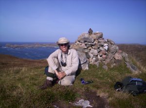 At the Cairn of the Back to Ireland, South Iona